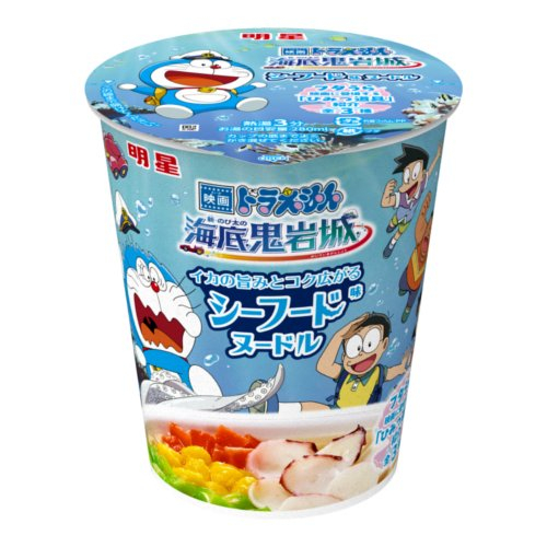 □新のび太の海底鬼岩城シーフード味ヌードル 64ｇ