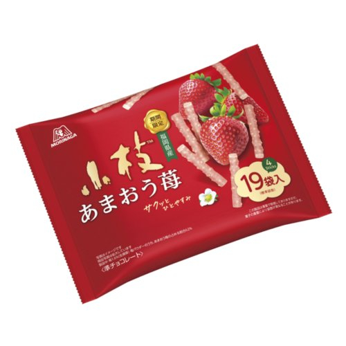 【数量限定】森永☆あまおう苺の小枝　袋 １００ｇ