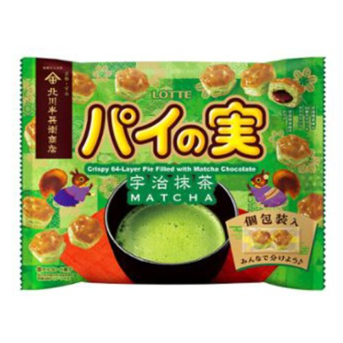 【売切御免】ロッテ☆パイの実シェアパック宇治抹茶 １２４ｇ