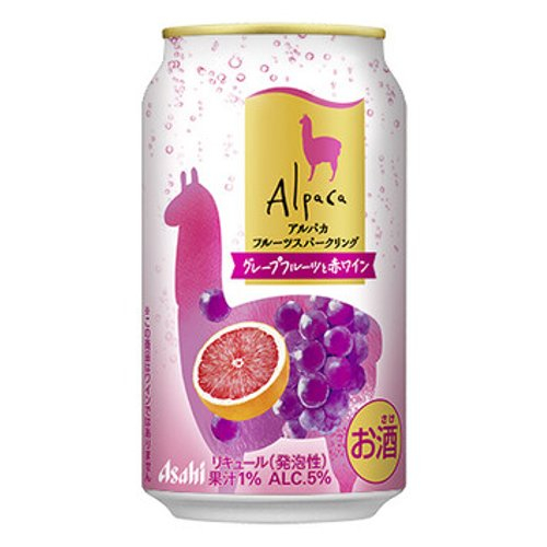 ■【数量限定】アルパカスパーク　グレフルと赤ワイン缶 350ｍｌ