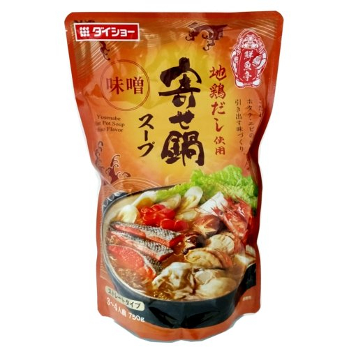 【鮮魚コーナー】ダイショー鮮魚亭　地鶏だし使用寄せ鍋スープ濃厚味噌 ◆１パック