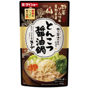 【青果コーナー】野菜鍋とんこつ醤油ダイショー 袋