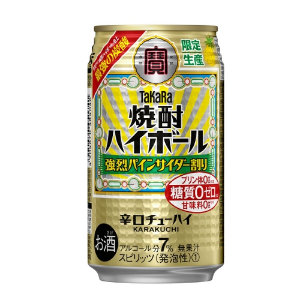 □【売切御免】宝酒造　焼酎ハイボール　強烈パインサイダー割り　 ３５０ｍｌ