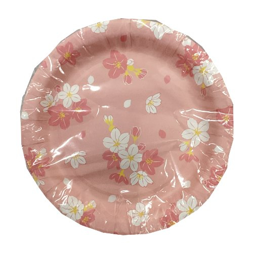 □【売切れ御免】大和物産　ペーパープレート桜１８ｃｍ 8枚