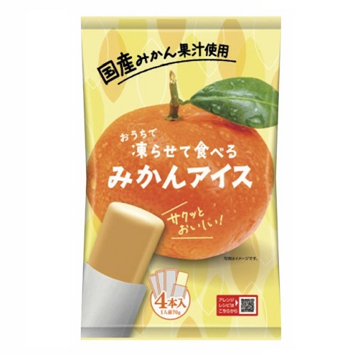 【期間限定】凍らせて食べる国産みかんアイス ４Ｐ