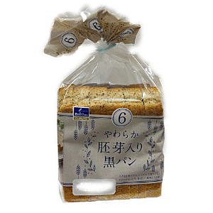 ぐしけん　やわらか胚芽入り黒パン ６枚