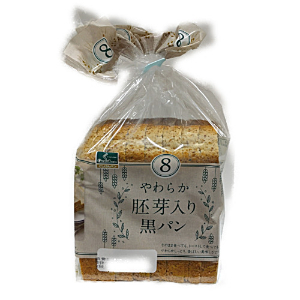 ぐしけん　やわらか胚芽入り黒パン ８枚