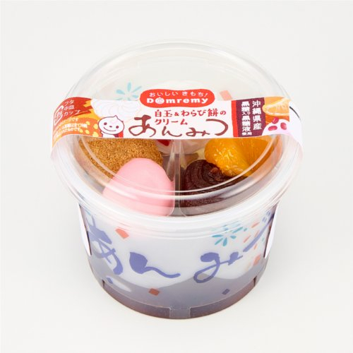 □白玉＆わらび餅クリームあんみつ １個