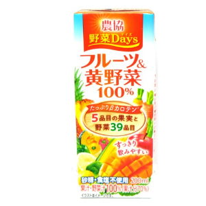 雪メグ農協野菜Ｄａｙｓフルーツ＆黄野菜 ２００ＭＬ
