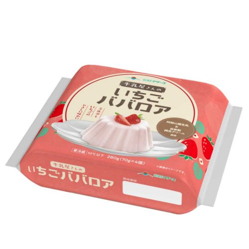 □マザーズ牛乳屋さんのいちごババロア ７０Ｇ＊４