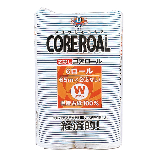コアロールトイレットペーパーダブル ６ロール