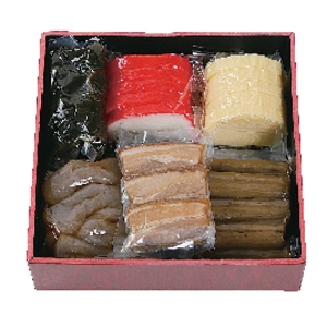 □【冷蔵】トータルサービス　琉球惣菜六品（重箱 ) 1箱・6種