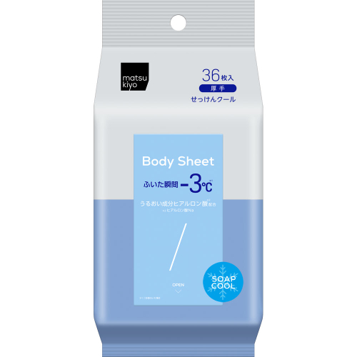ｍｋ　ボディシート　厚手タイプ　せっけんクール３６枚 ３６枚