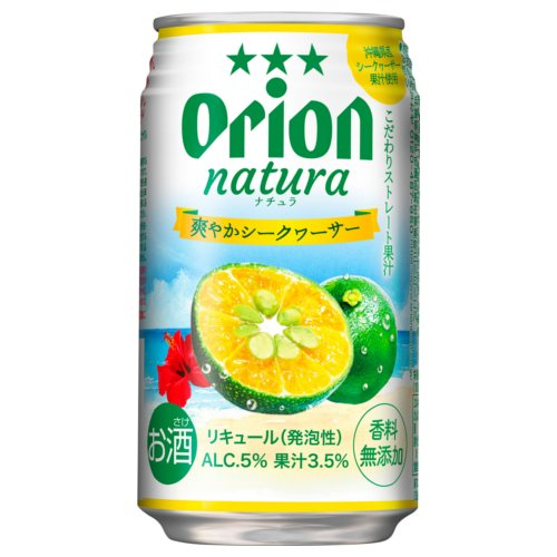 オリオンビールｎａｔｕｒａ　そのままシークヮーサー缶 ３５０ＭＬ