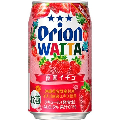 □【売切れ御免】オリオン　ＷＡＴＴＡ南国いちご ３５０ｍｌ
