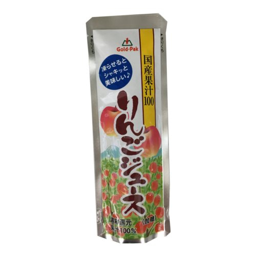 【数量限定】ゴールドパック☆国産りんごジュース ８０ｇ