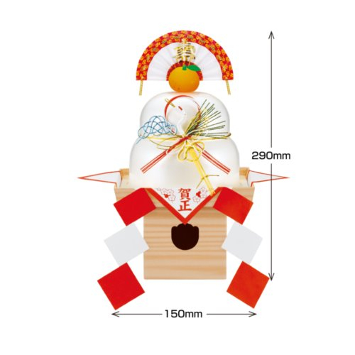 □サトウ　鏡餅コウノトリもち米切餅入り 350ｇ