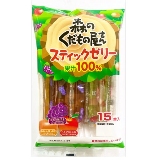 森のくだもの屋スティックゼリー １５本入