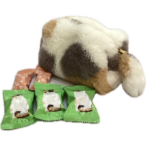 ねこみゃみれ（メリー） □【バレンタイン】にゃんポーチ（パステル三毛）　※欠品時連絡なしでキャンセルとさせていただきますにゃんポーチ（パステル三毛） ＜５個入＞