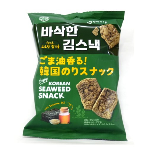 □【売切御免】ＪＩＮＮＹＪ☆ごま油香る韓国のり ８０ｇ