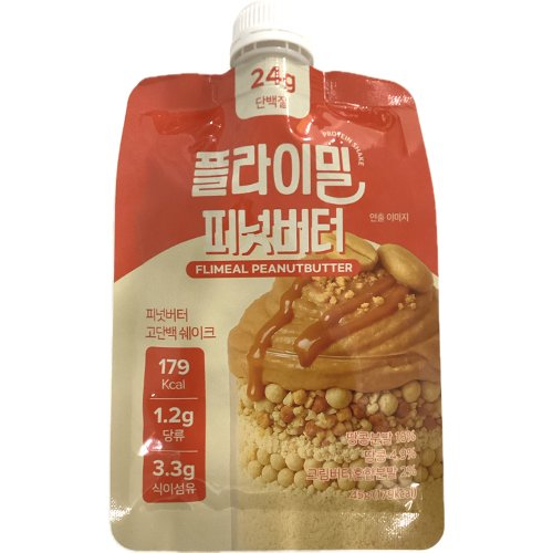 ■【韓国フェア】フライミール　プロテインシェイクピーナッツバター味 ４５ｇ